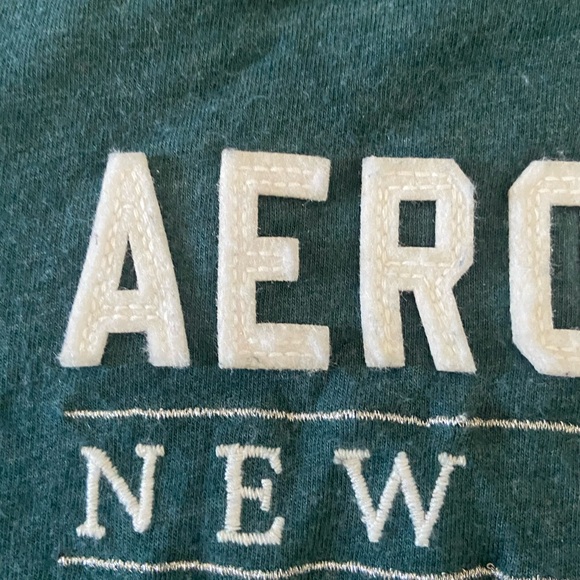 Aeropostale Short Sleeve Round Neck Collar Dark Teal New York City Tee - Picture 4 of 10